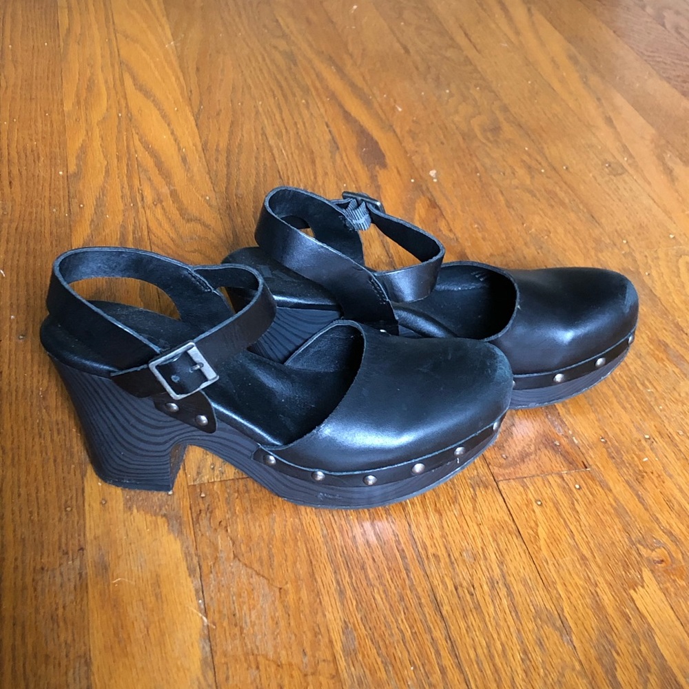 Kork’s black Mary Jane clogs
